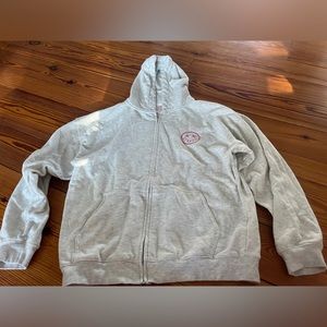 Starfit size M/L grey zip up hoodie super cute lightly worn probably twice